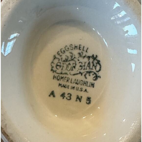 Homer Laughlin Fine China Georgian Eggshell Countess Covered Sugar and Creamer - Picture 6 of 7